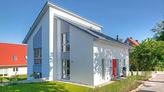 Haus Schröder | Versetzte Geschosse am Hang.