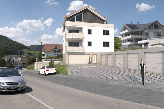Wohnen unter dem Schlossberg | Neubauprojekt mit 5 attraktiven Wohnungen – Am Jausenteich 46 in Albstadt-Ebingen. Modernes und zeitloses Wohnen, ideal zur Eigennutzung oder als Kapitalanlage.